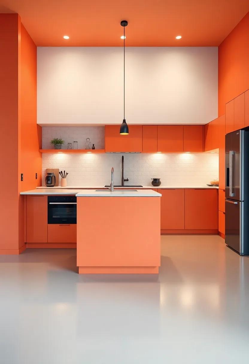 Accent Walls: Making a Statement with Color in Open Kitchen Layouts