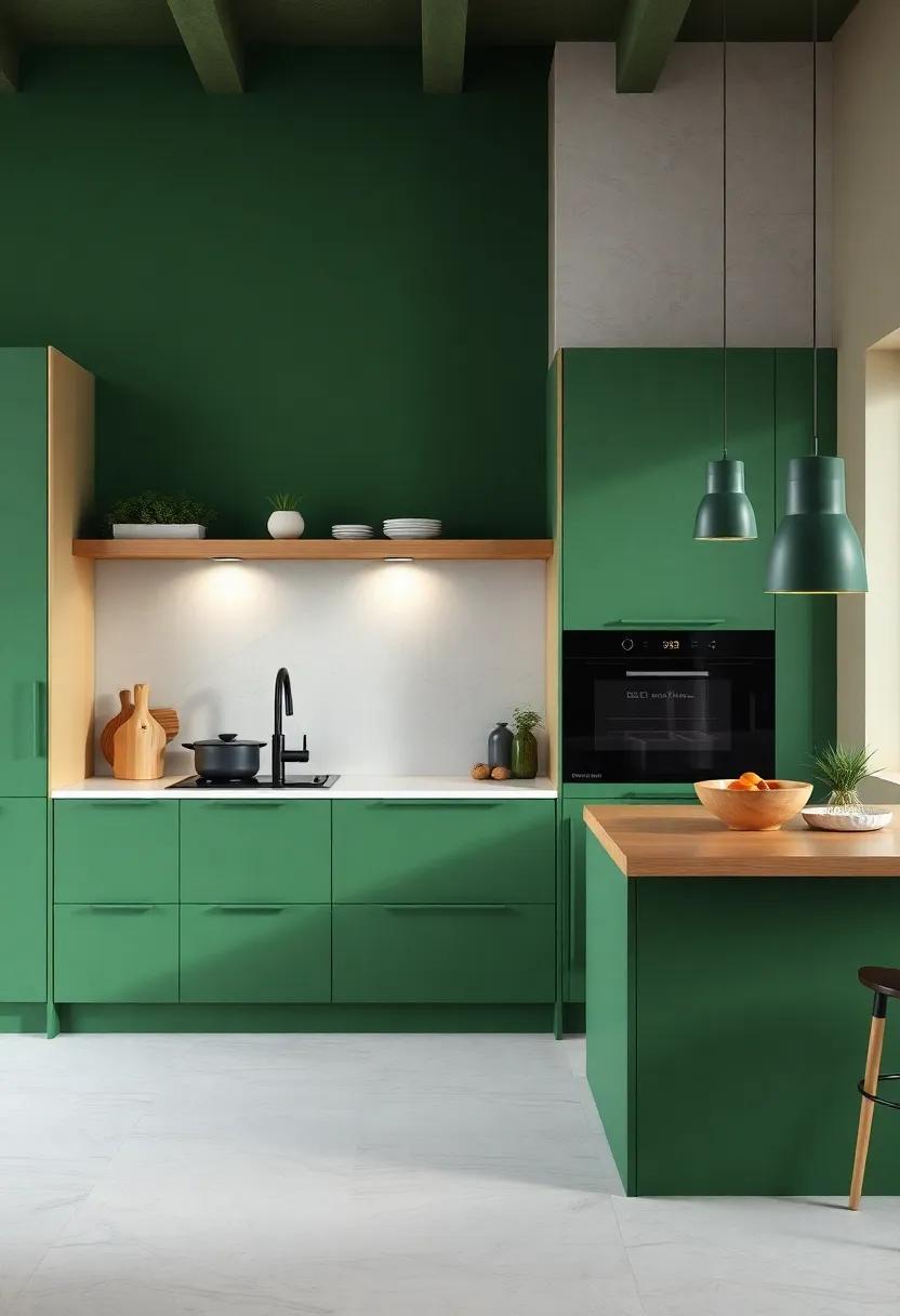 Earthy Greens: Connecting with Nature Through Color in ⁣Cooking‍ Areas