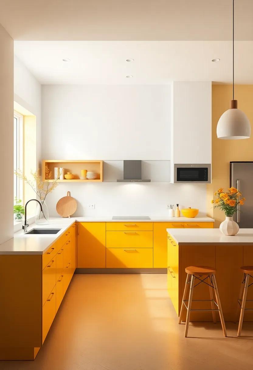 A Splash of Yellow: Invoking Warmth⁤ and Cheerfulness in Kitchen Spaces