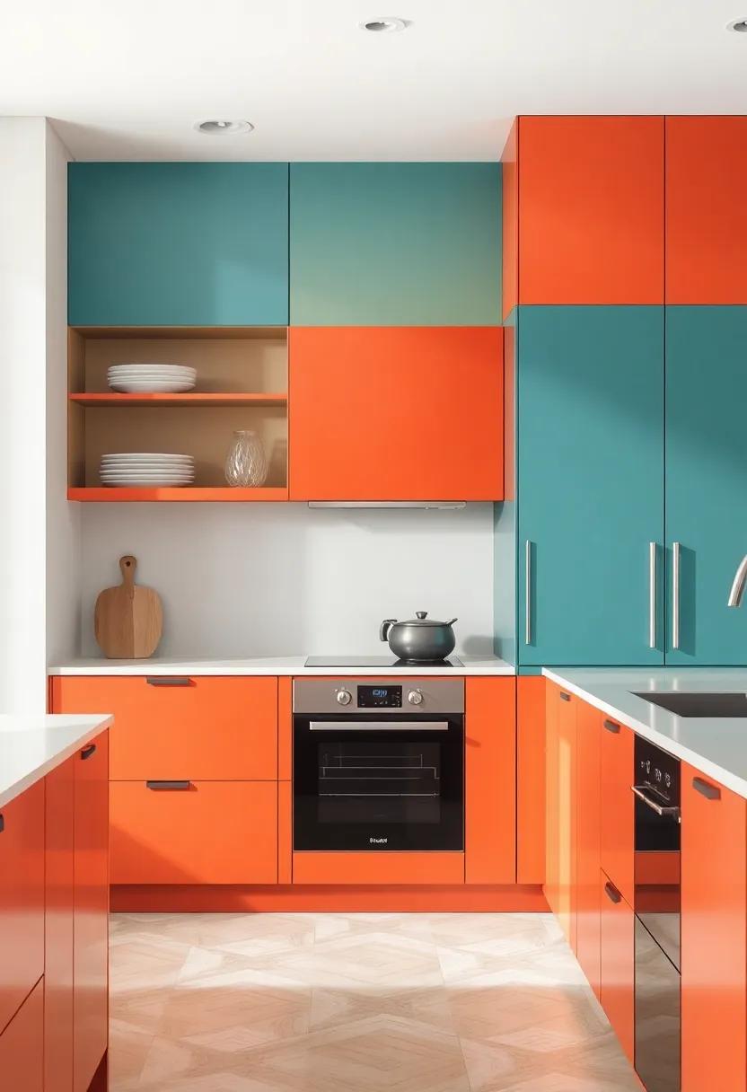 Colorful Accent Cabinets: Consider adding an accent cabinet‍ in a ⁢bold hue ⁤as ​a focal point, seamlessly‍ integrating it into a‍ predominantly neutral kitchen