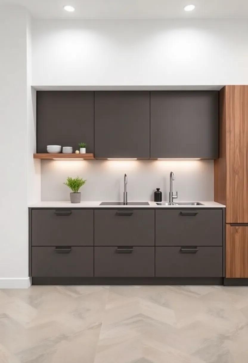 Matte Finishes: Opt for matte cabinet finishes that lend a sophisticated‍ touch and are less prone to showing fingerprints and smudges