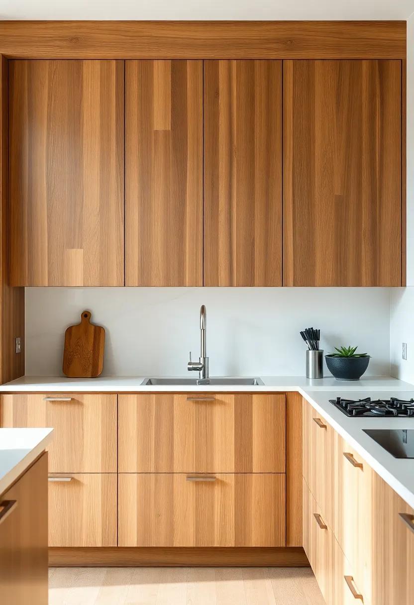 Rustic Modern Blend: Combine rustic wood finishes with sleek,modern lines for a kitchen that⁢ feels warm ⁤yet sophisticated