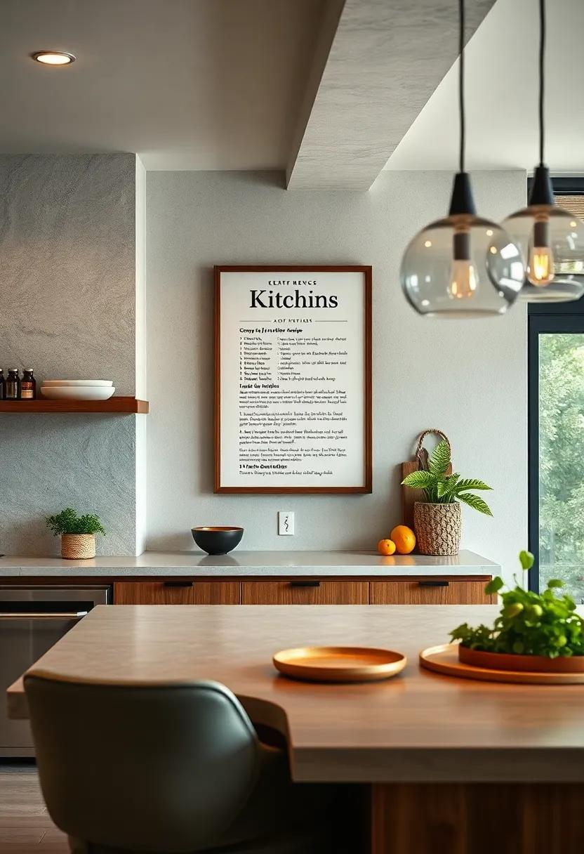 Whimsical Recipe Typography:‍ Frame your⁢ favorite recipe ⁤in a stylish typography⁣ print, turning your cherished family dish into an art piece that inspires culinary creativity