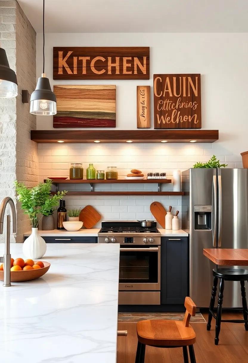 artful Wooden⁣ Signage: Invest in hand-painted ‌wooden ‌signs with kitchen-related sayings or directions ‌to add a personal touch and warmth to your cooking space