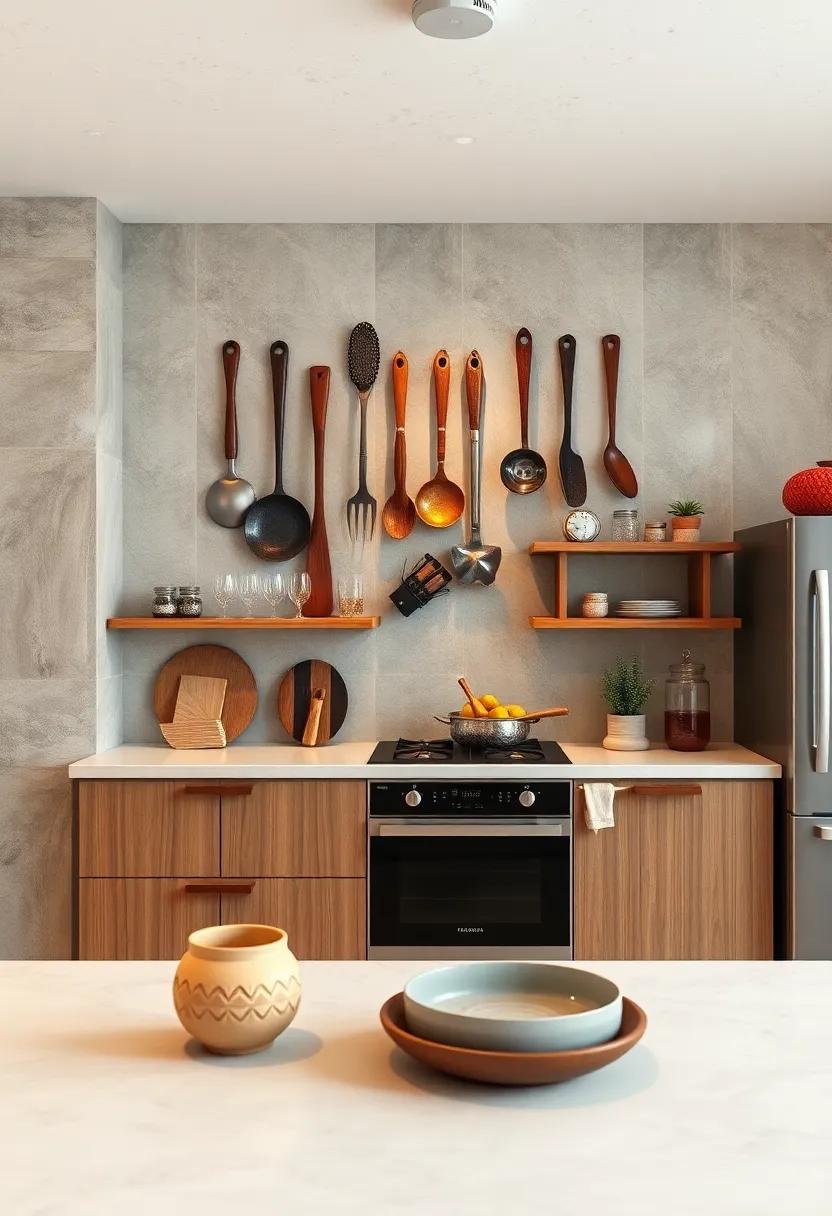 Vintage Kitchen Utensils: Hang an arrangement of vintage cooking utensils on your wall for a nostalgic yet⁤ chic decor that⁢ adds a rustic charm to your kitchen environment