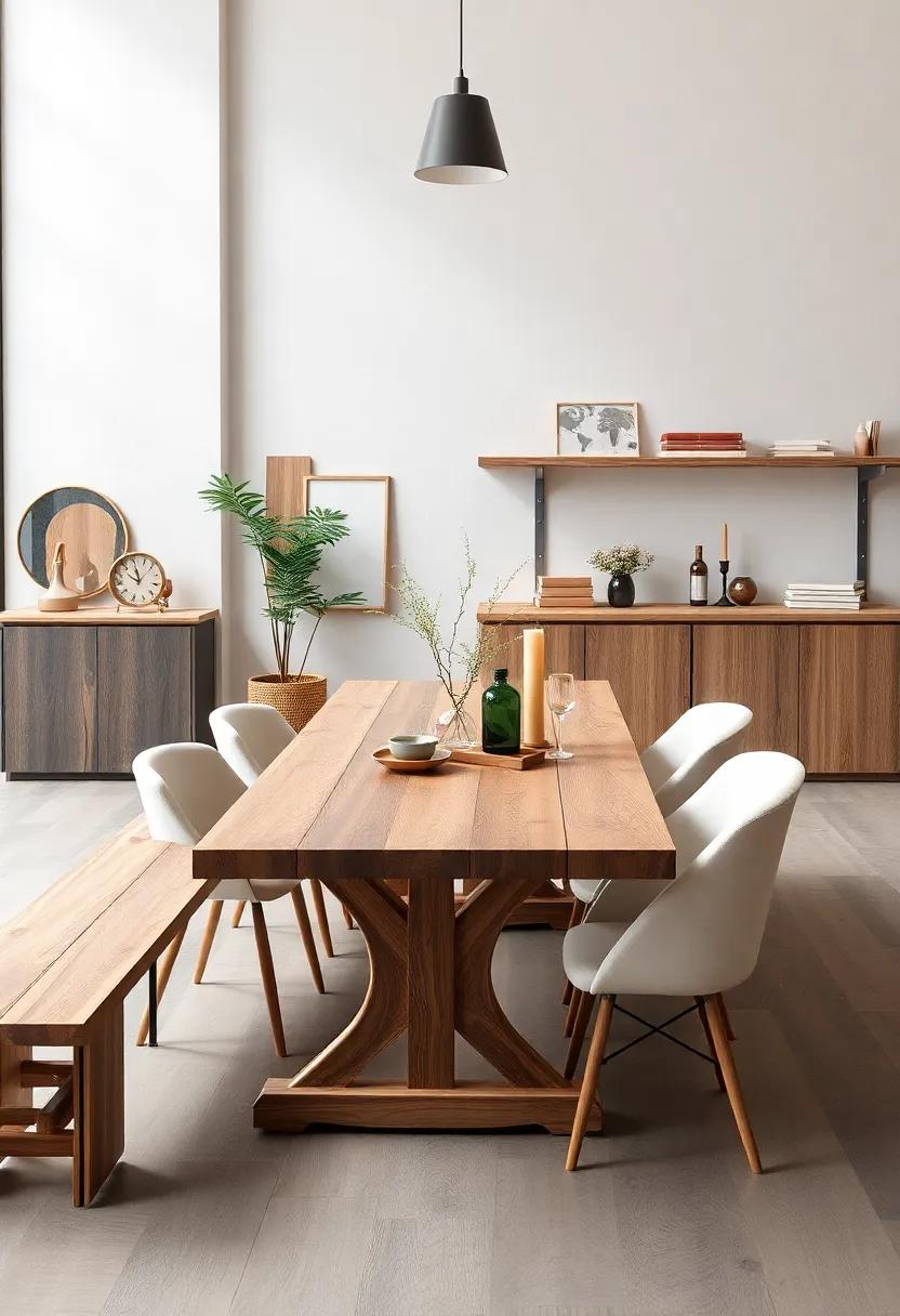 Rustic Farmhouse Tables Blending ‍Tradition with Modern Functionality