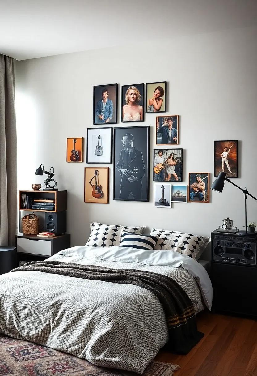 Collage of Influences: ⁤Display photos of influential musicians, artists, and idols as a ​tribute to your child's musical interests