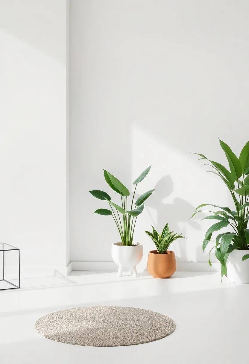 Indoor Plants: ‌Introduce greenery that promotes ‍tranquility while enhancing air quality ⁤and adding a touch of‍ life to your interiors