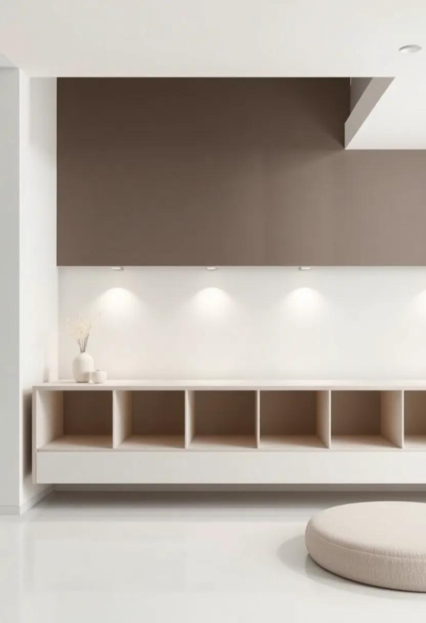 Recessed Lighting: Install discreet lighting that enhances architectural features and highlights your design's subtle elegance