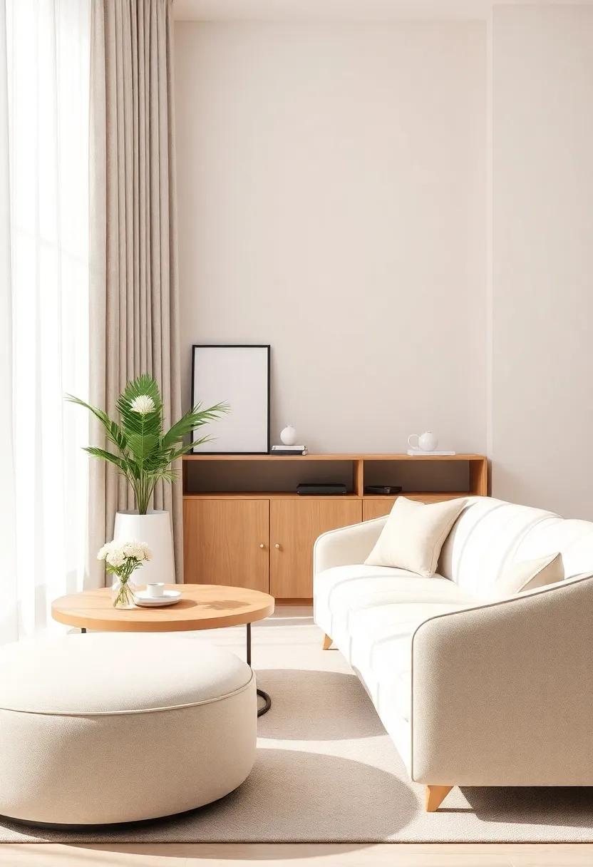 Softly Curved Furniture: Choose pieces with gentle curves to elicit a sense of comfort and approachability in your space