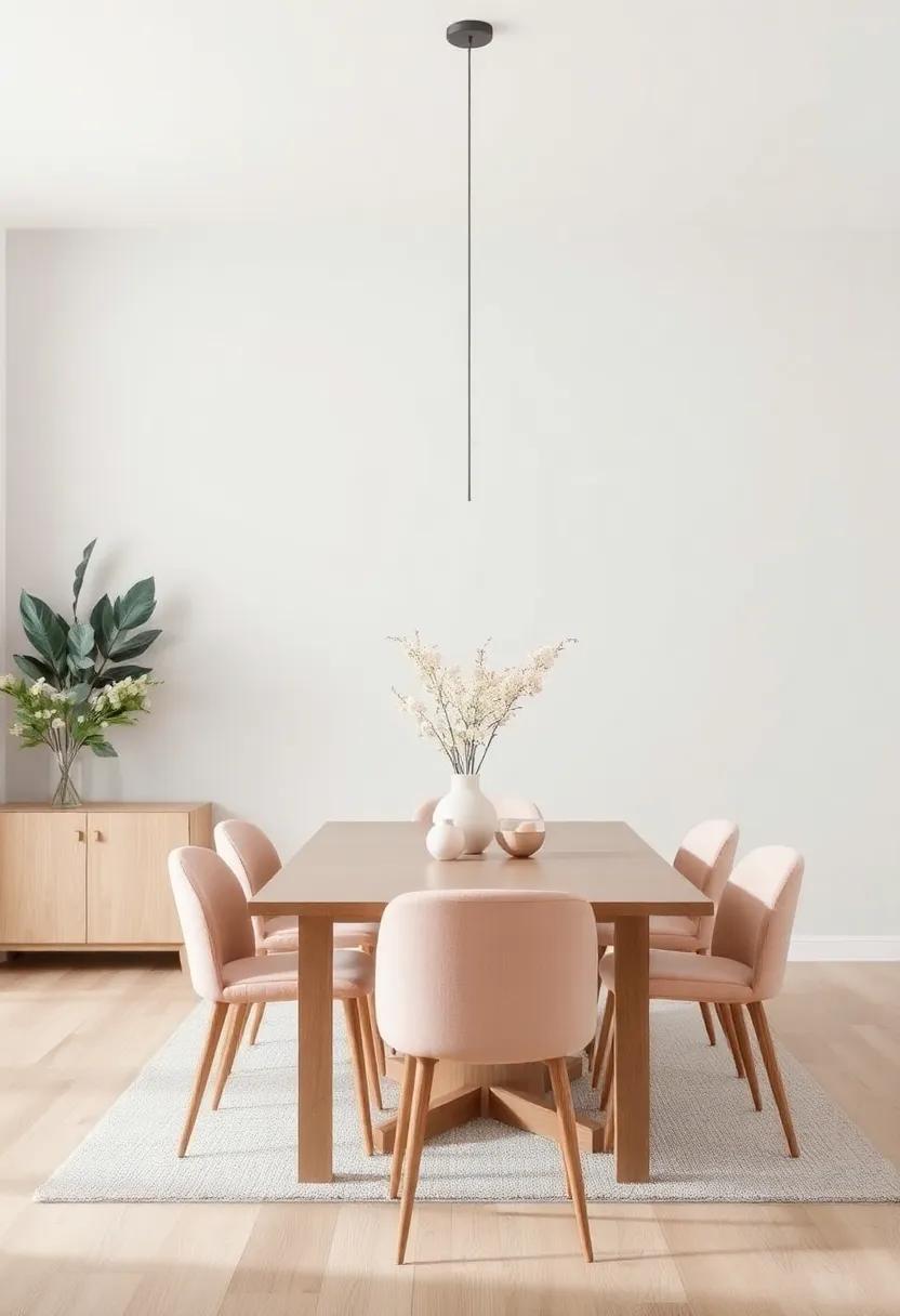Stone ⁤Gray and⁤ Blush:⁣ Pair stone gray with‍ soft blush tones to create ⁣an inviting and sophisticated dining space ⁣that feels both contemporary and classical