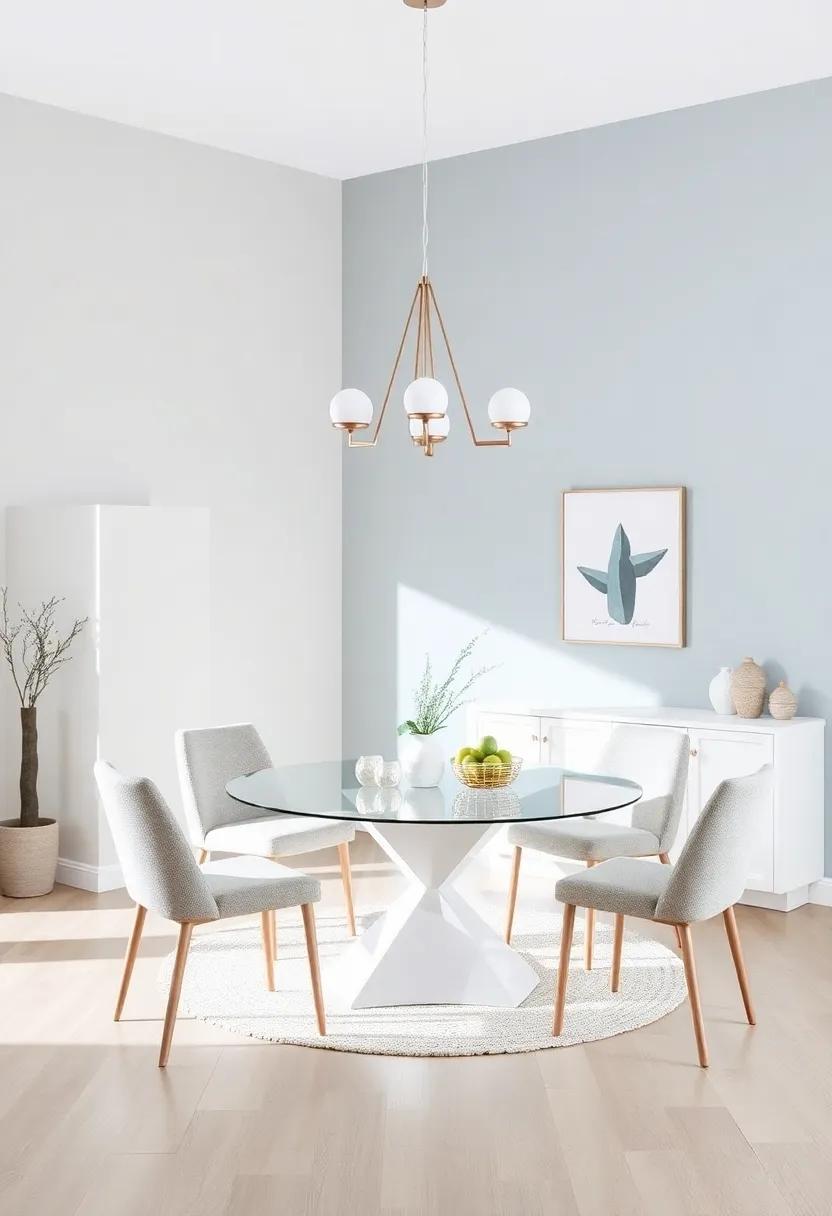 Cool Taupe and⁢ Frosty ‌Blue: Pair‌ cool taupe with frosty blue to create a‍ tranquil​ dining ‍room imbued with a⁤ sense of calm ⁤and‍ sophistication