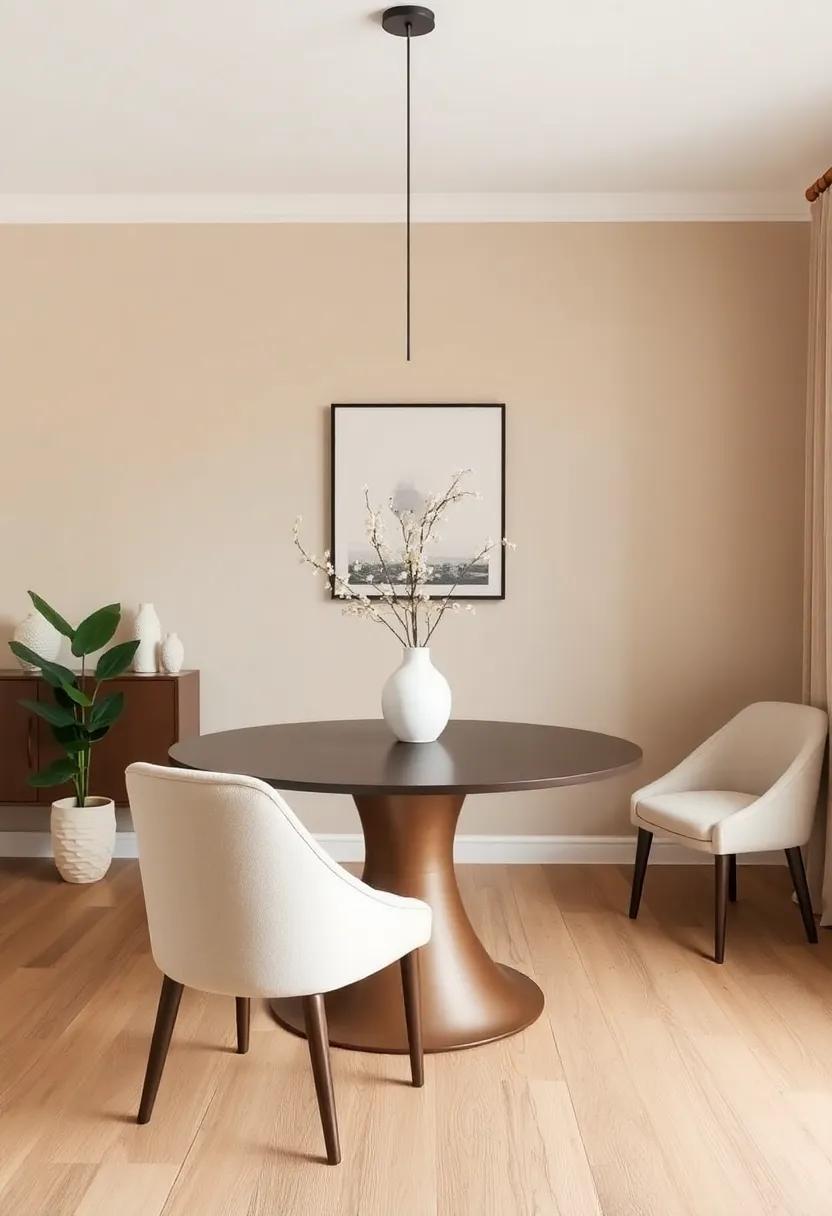Pale Oatmeal⁢ and Olive: Use pale oatmeal ⁣as a base and add olive green touches ⁢for an earthy, organic ​feel that ​connects your dining room to nature