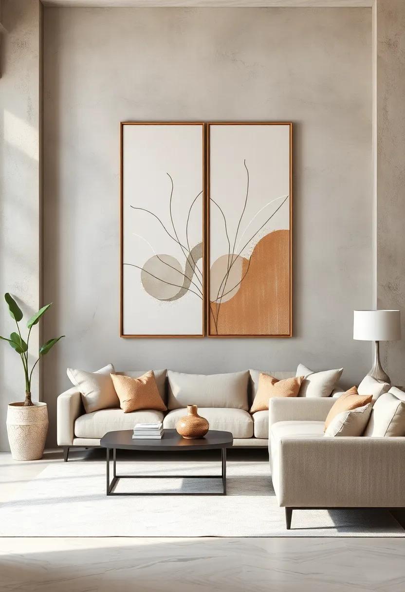 A dialogue between⁤ soft⁣ whites and⁣ earthy ​browns brings warmth and sophistication to⁤ any⁤ room while speaking volumes through its subtle complexity