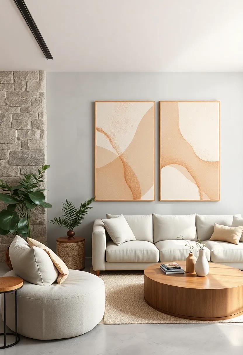 Crafted with organic lines in sandy⁣ hues, this ⁤print capitalizes on ⁢a relaxed aesthetic, promoting ‌a serene environment ideal​ for relaxation