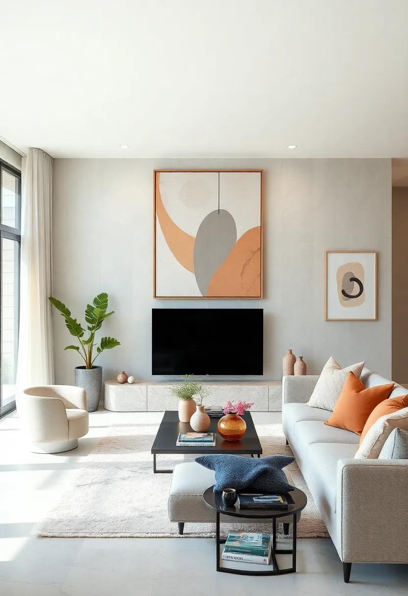 A‌ series of fragmented shapes in muted pastels plays with light and shadow, adding an element of intrigue while maintaining a⁢ subtle elegance