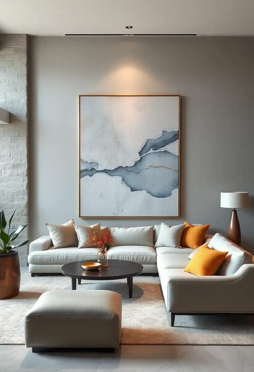 Textured layers of​ cream and⁢ gray create a‌ sense‌ of dimension, inviting ⁤viewers to move‍ closer and ⁣explore the nuances of the⁣ piece