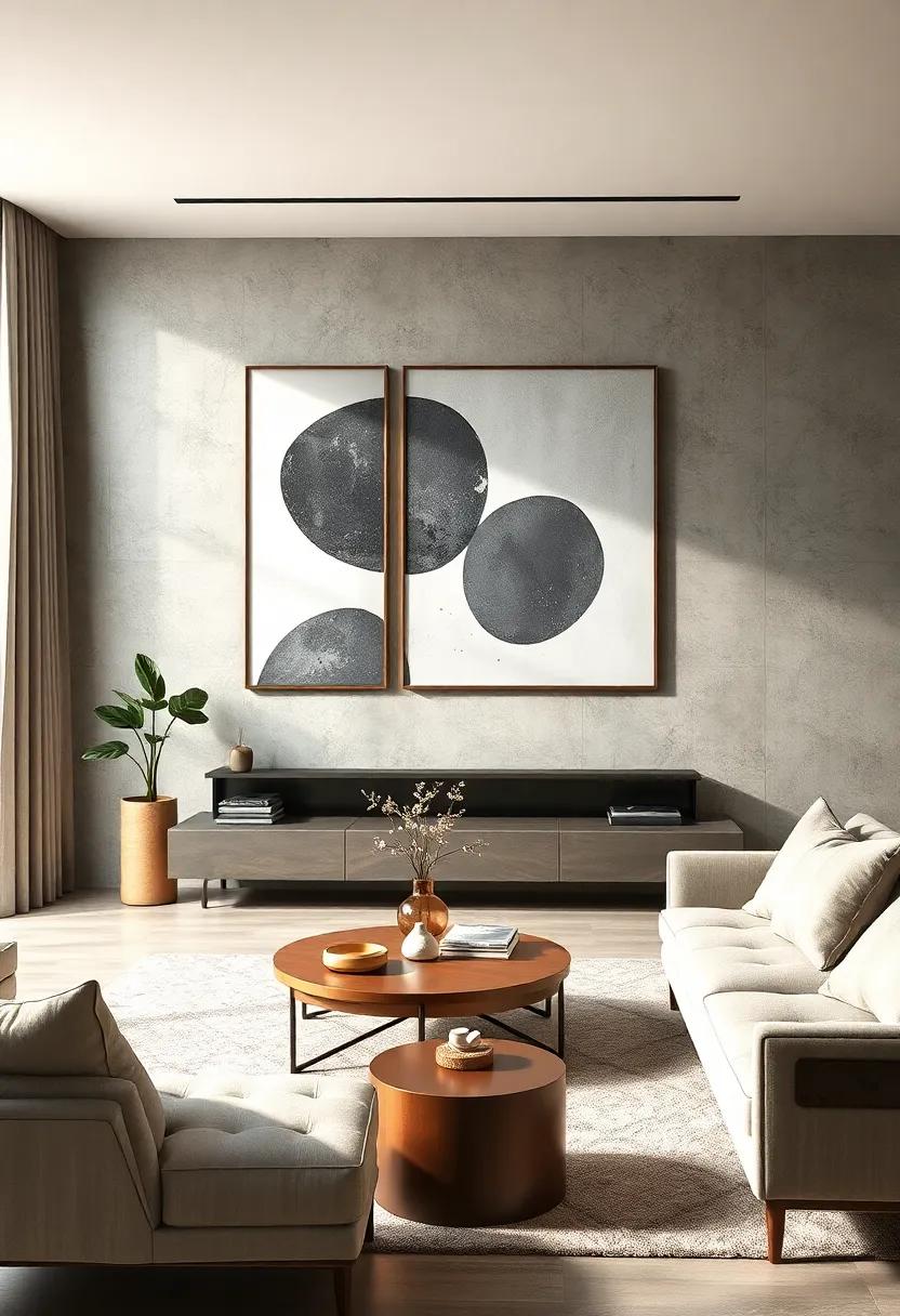 An unexpected mix ‌of‍ charcoal and‌ slate ⁣gray shapes adds depth ⁣and intrigue, making this wall⁤ art an exciting addition to⁣ modern spaces