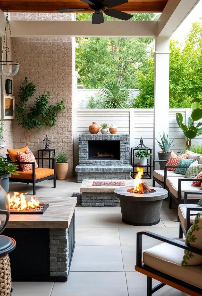 The Warmth of Friendly Gatherings Around a Portable Fire Feature
