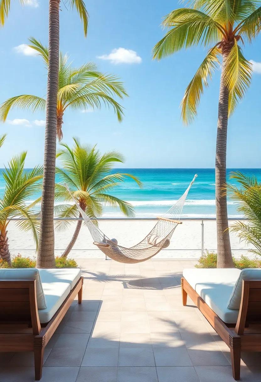 Seaside Serenity: Imagine a beachside retreat⁣ where soft ocean breezes sway a hammock chair between palm trees,⁤ perfect ‌for reading ⁢your favorite ‍novel