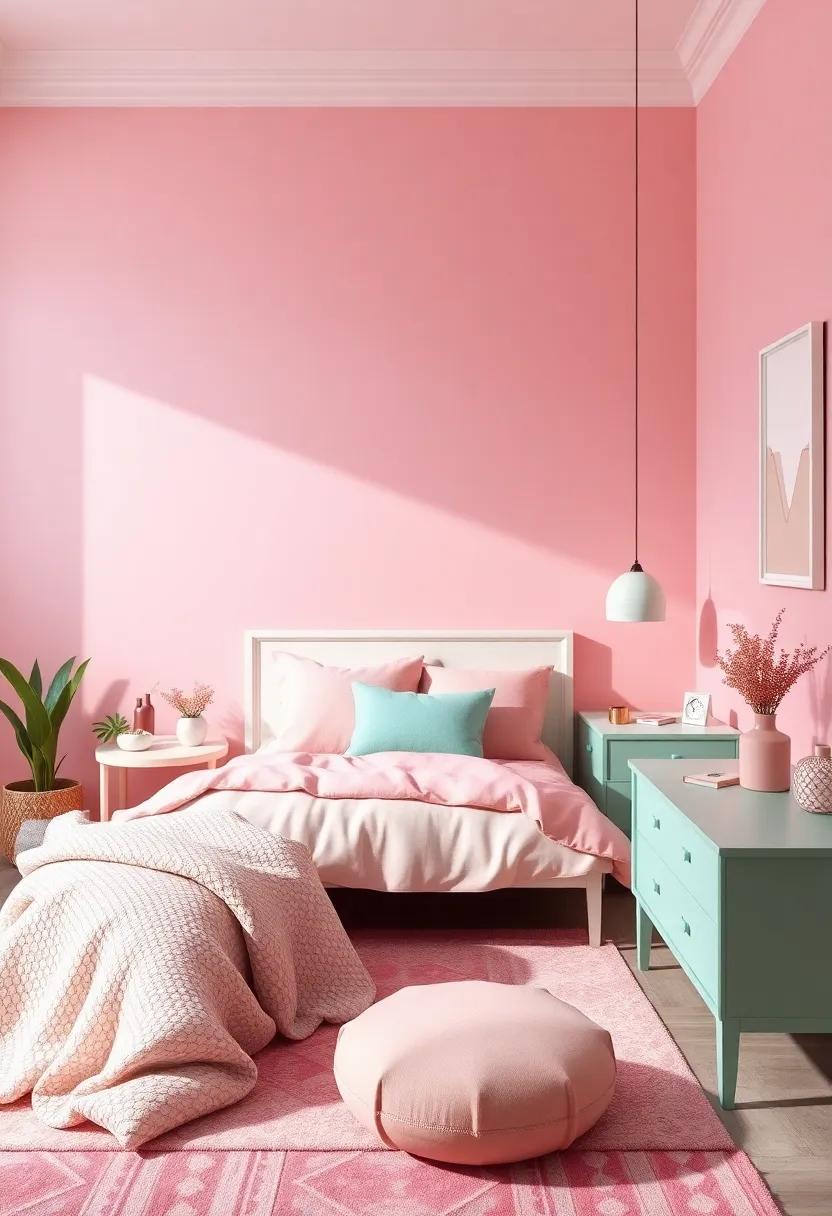 Creating a Soft Palette with Pink‍ and Mint for​ a Serene ‍Atmosphere