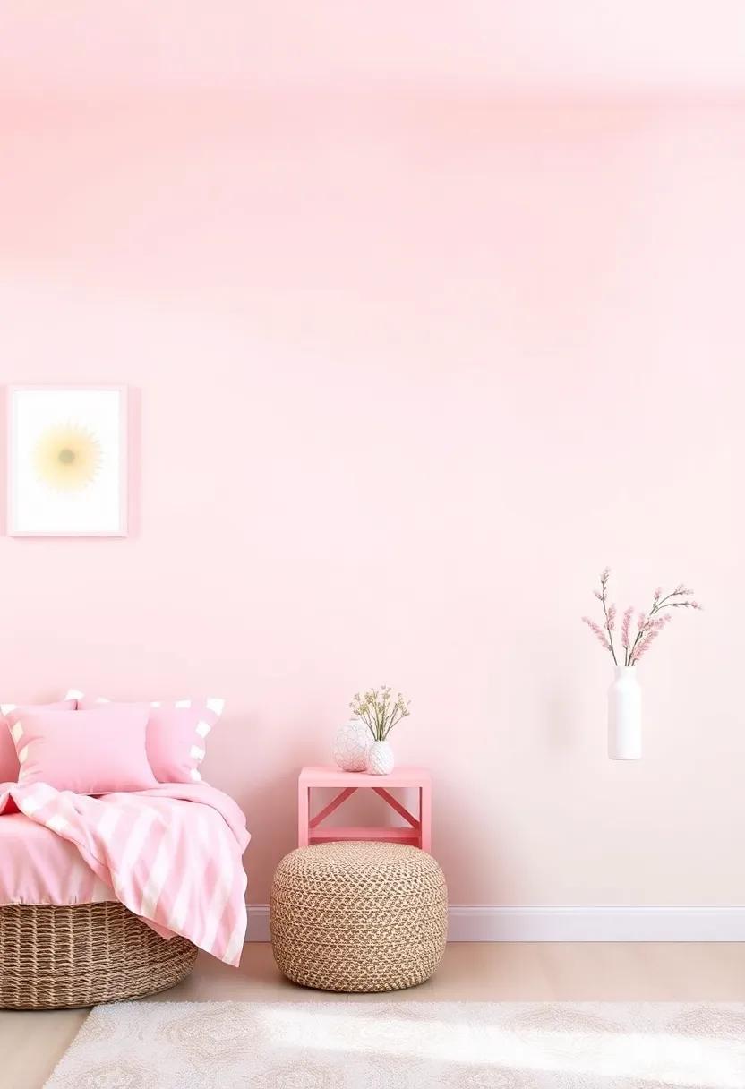 Balancing⁢ Pink and Mint with Neutral Elements for Serenity