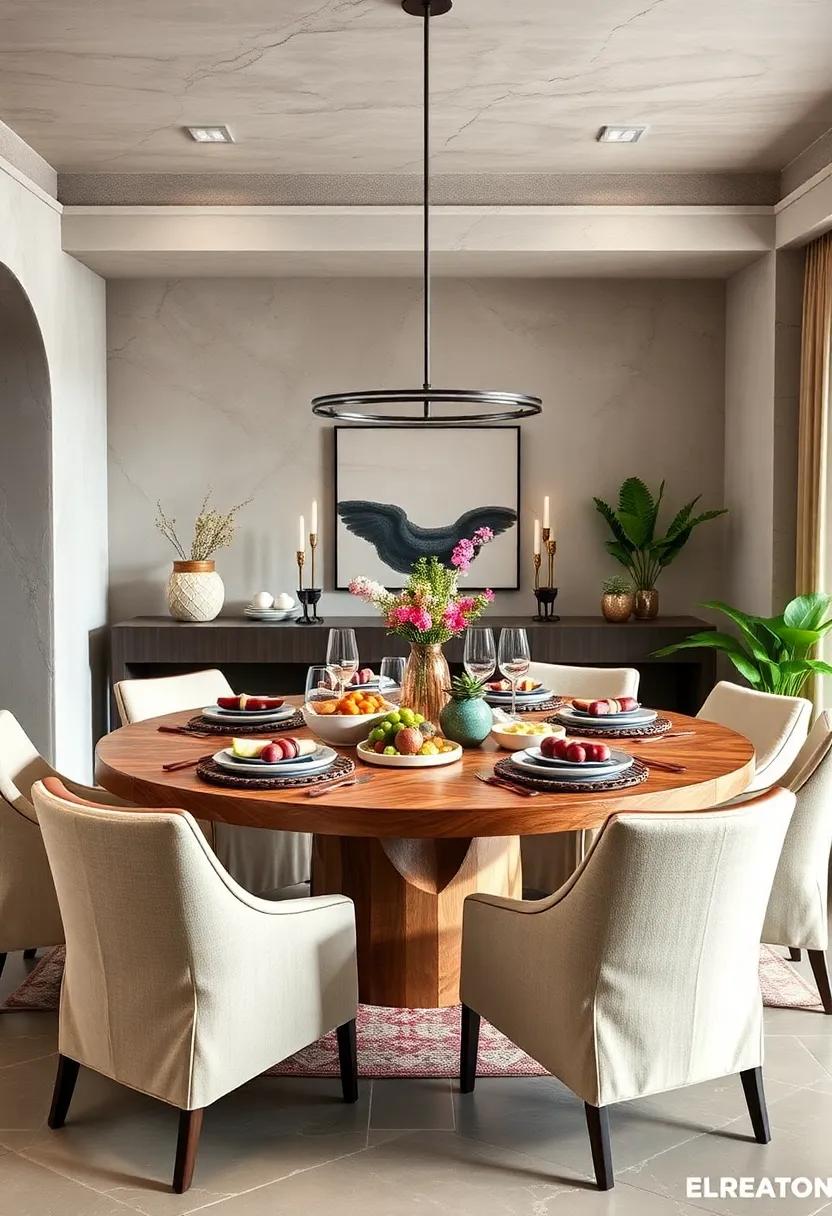 Family-Style ‍Serving: Explore ‌the concept of ⁣sharing platters on your round table, creating a ‌communal⁢ dining ⁣experience that ⁢fosters connection and ‌conversation
