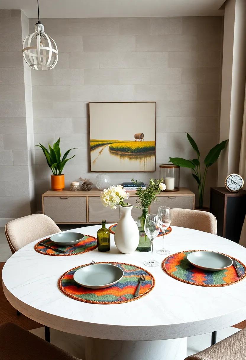 Artistic Placemats: Discover‍ the impact of ⁣unique placemats that⁢ can⁢ complement⁢ or ‌contrast with your⁤ table's surface, adding interest ⁤to each setting