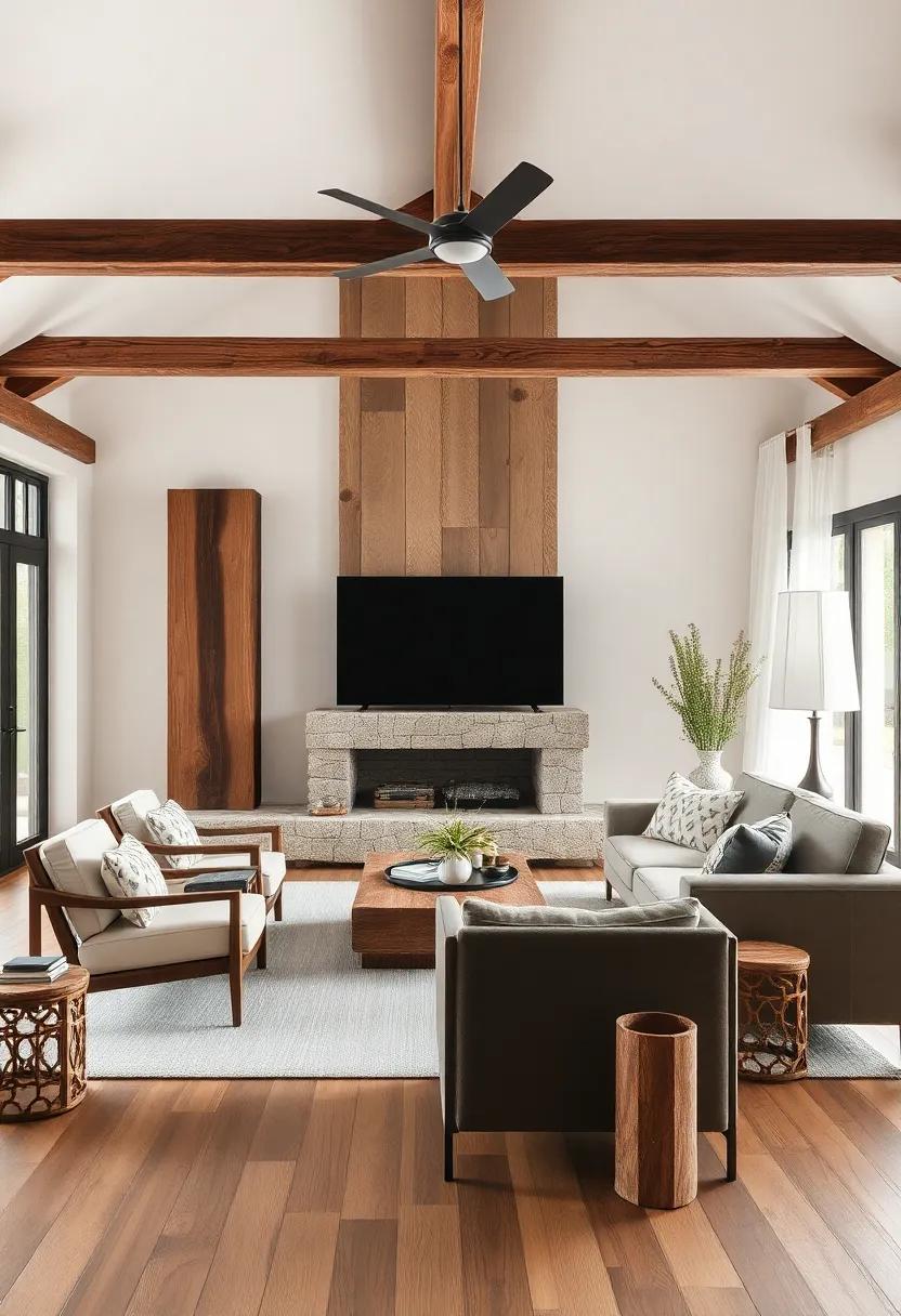 Embrace Natural Materials: Incorporate⁢ wood, stone, ⁣and metal elements to create a ⁤strong foundation for your rustic‌ eclectic ⁢style
