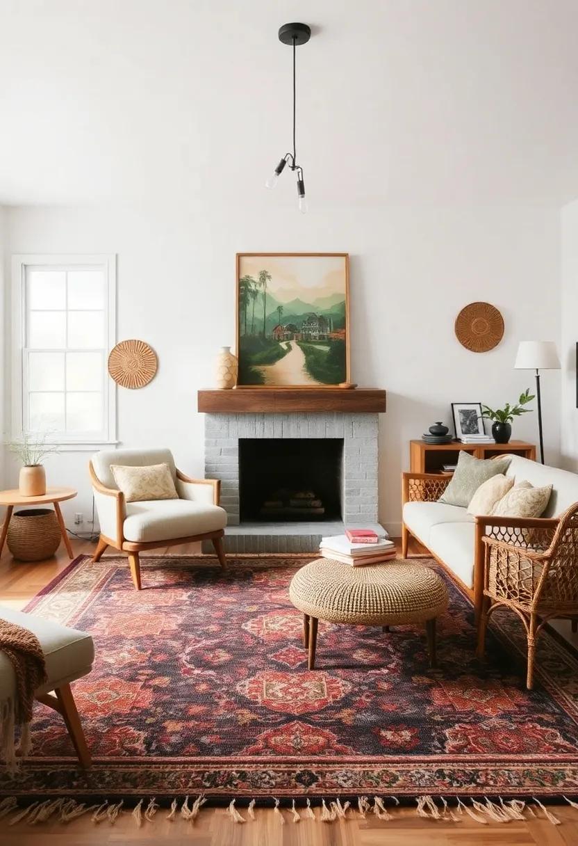 Rugs with Character: Invest in vintage or ⁢handmade rugs to ​ground‌ your living space ⁢and add ⁤warmth ‍underfoot