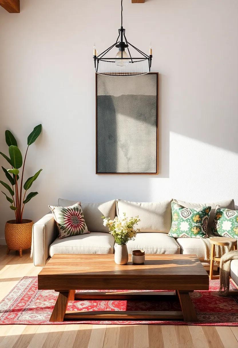 Layered Patterns: Combine ⁤various patterns in textiles and wall ⁢art, such ⁢as florals and geometrics, to enrich the eclectic vibe