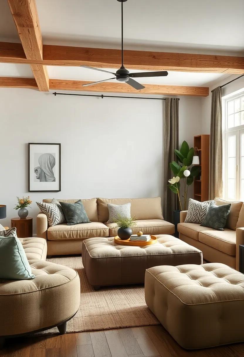 Multifunctional Furniture:‍ Choose⁤ furniture that⁢ serves ⁤multiple purposes, such as ottomans that ⁢double as ‌storage, to maximize space and‌ utility