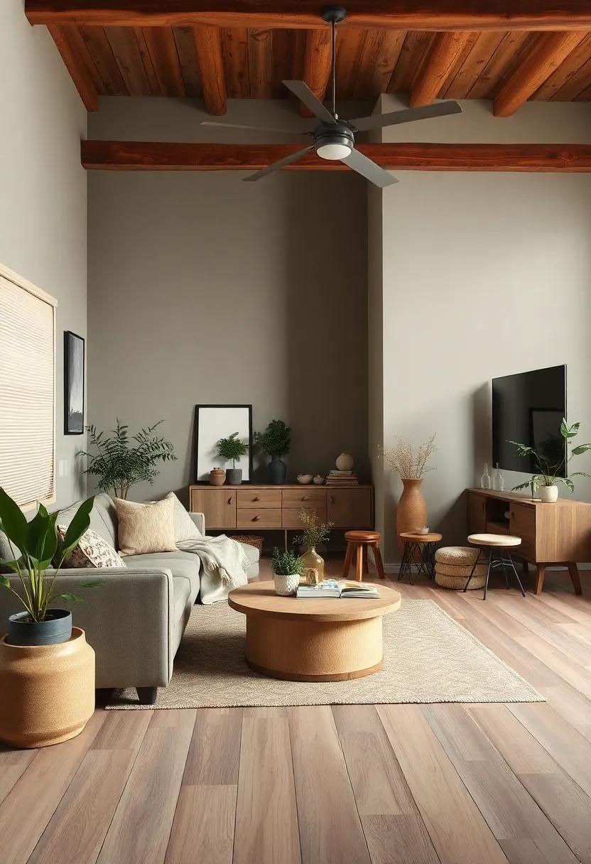 Earthy Color Palette: Use a color ⁤scheme inspired by⁢ nature, ‌with warm browns, greens,⁤ and ⁣muted tones,⁣ to evoke a calming⁢ atmosphere