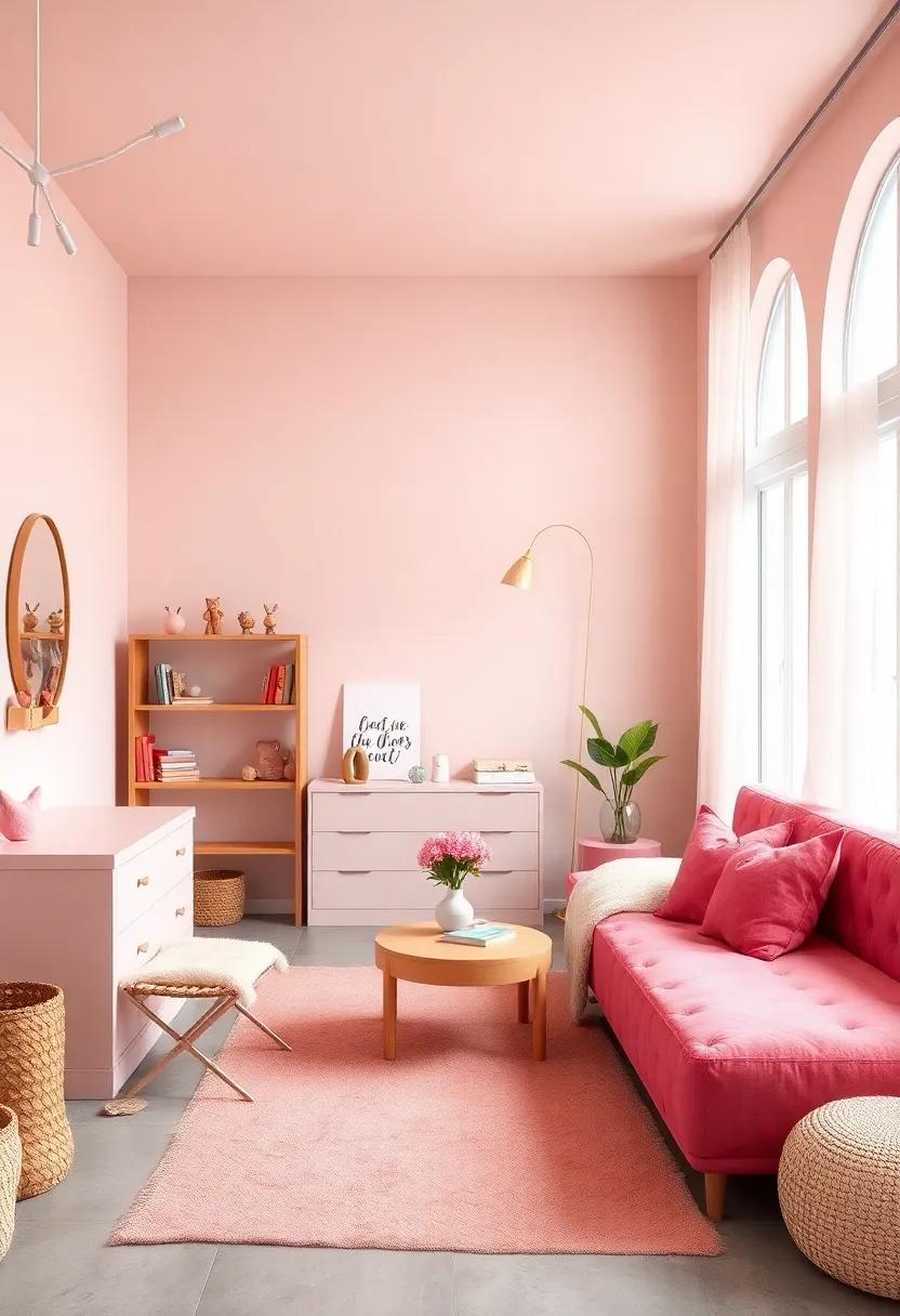 Gentle Lighting Solutions: Setting the Right Mood in ⁣a Salmon Pink Haven