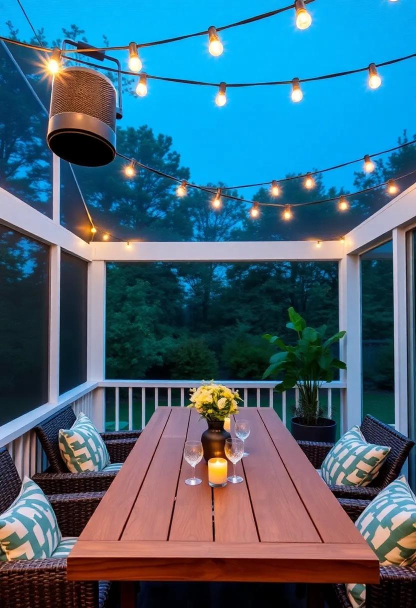 Incorporate a music⁢ speaker to set the⁤ soundtrack ⁤for your gatherings,⁢ creating the perfect backdrop for dining ‍under the stars