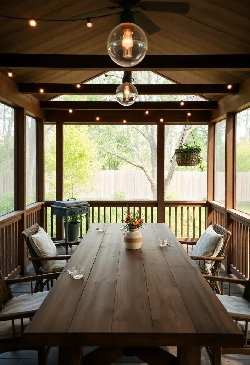 Choose a rustic wooden dining table to evoke ‍a warm, inviting atmosphere ‌perfect for intimate gatherings