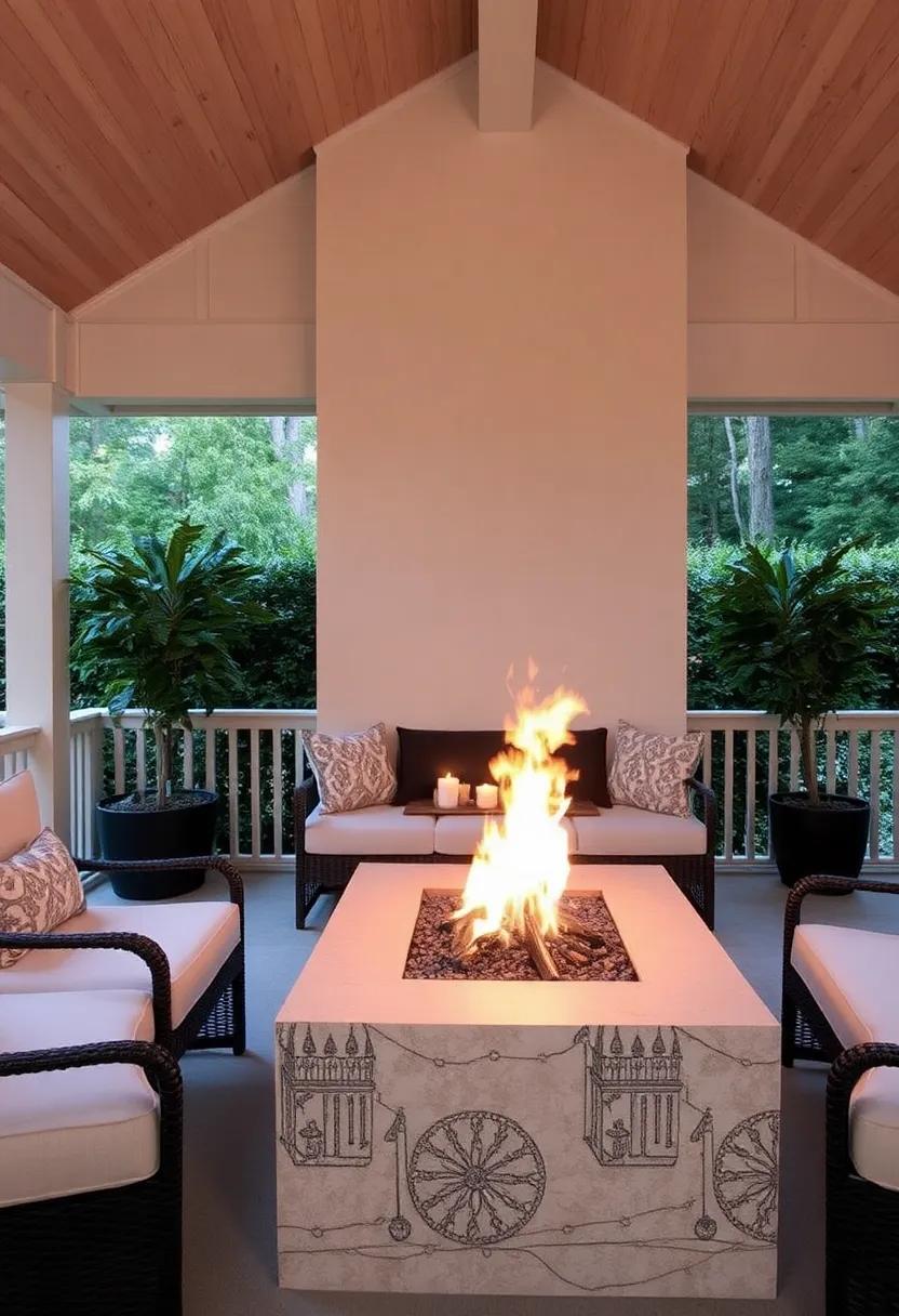 Outdoor Fireplace: Go ​grand⁤ with‌ a ​full outdoor⁤ fireplace, allowing you to enjoy the warmth while cooking and entertaining in style