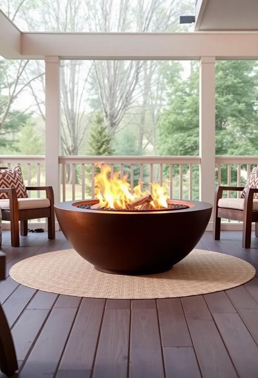 Artistic Fire Sculpture: Add an artistic flair with ‌a decorative metal fire⁤ sculpture ​that serves as both an art piece and a heat source