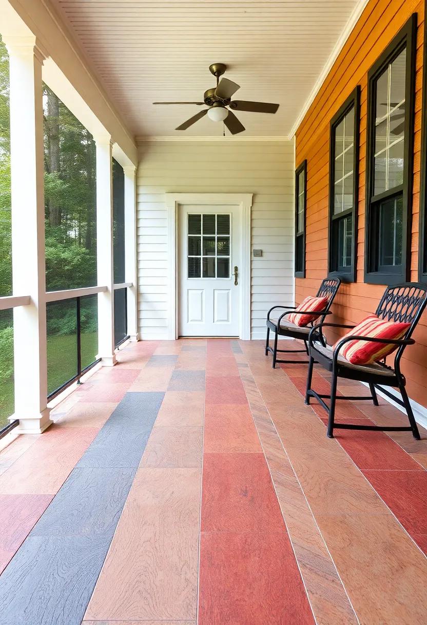 Thermoplastic Flooring: Choose ⁢thermoplastic materials for a weather-resistant, colorful⁣ finish that withstands ​the rigors of outdoor life