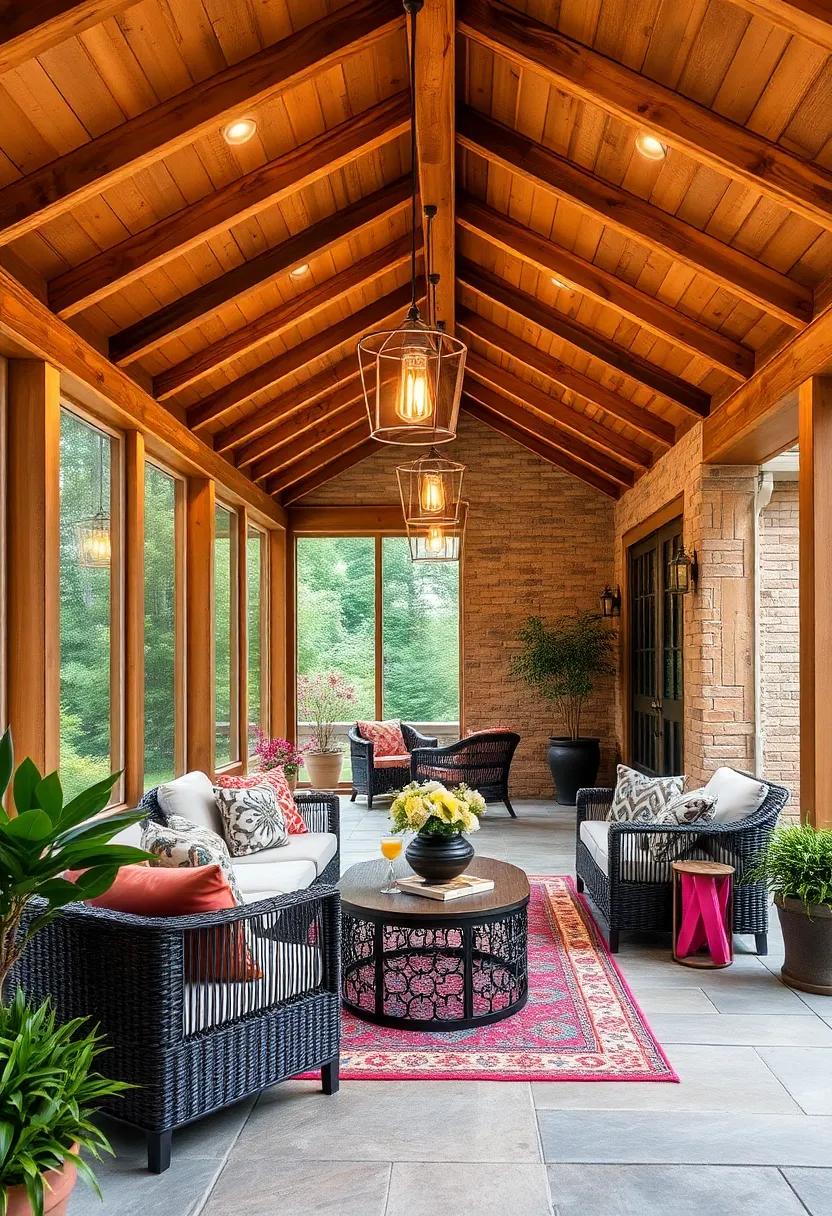 Rustic Wood Beams: Accent exposed wooden beams ⁤with pendant‍ lights hanging low,⁤ creating a cozy cabin aesthetic that feels inviting and warm
