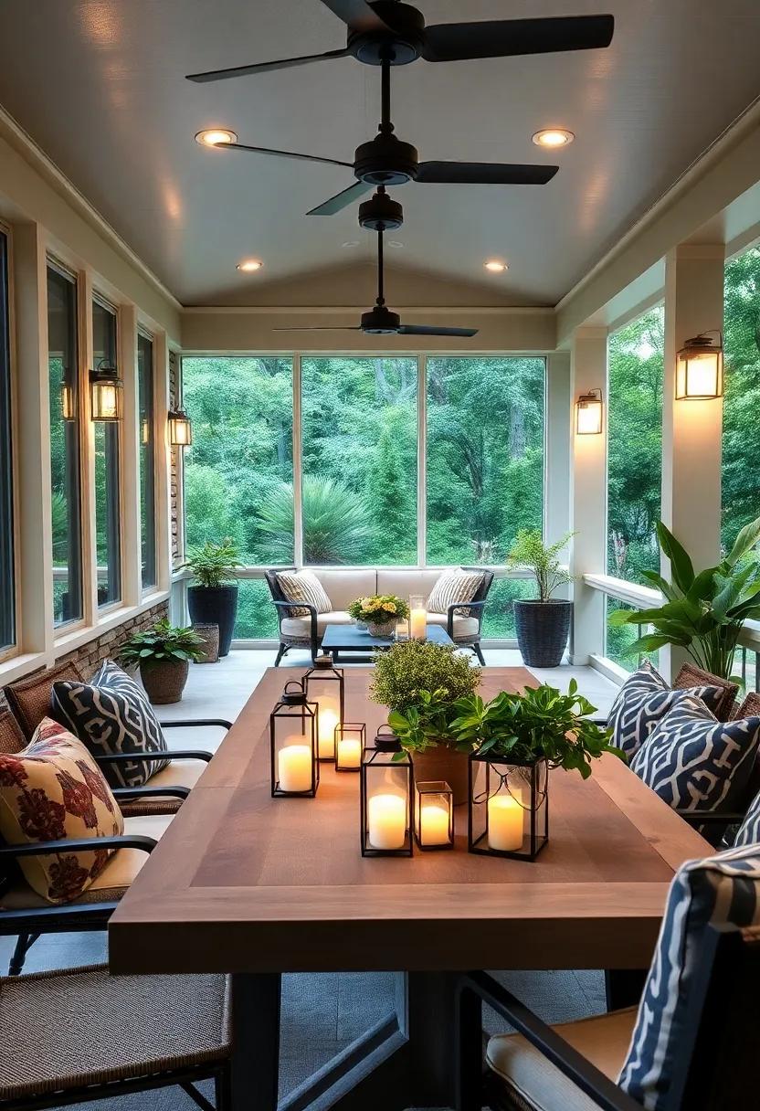 Soft Lanterns on ‌the⁤ Table: Use battery-operated lanterns as ‌centerpieces⁢ on your dining⁣ table, providing a soft glow ‌ideal for ‌intimate ‍dinners