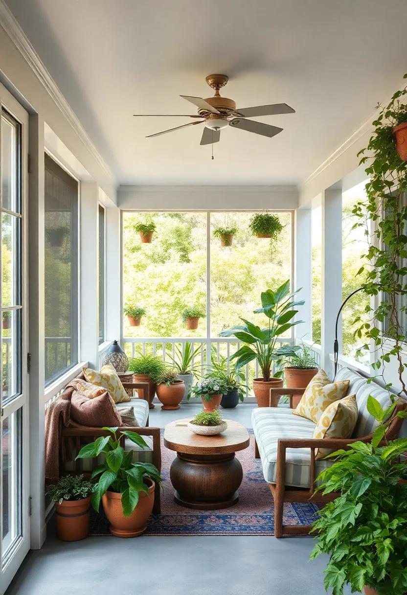 Designing a Green Oasis with ‍Potted Plants and Climbing Vines