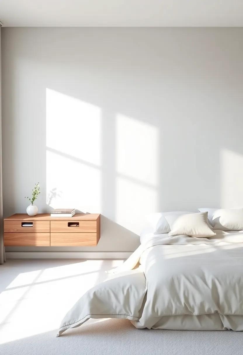 Color Palettes that Enhance the ⁤Serenity‍ of floating Nightstands in Bedroom Design