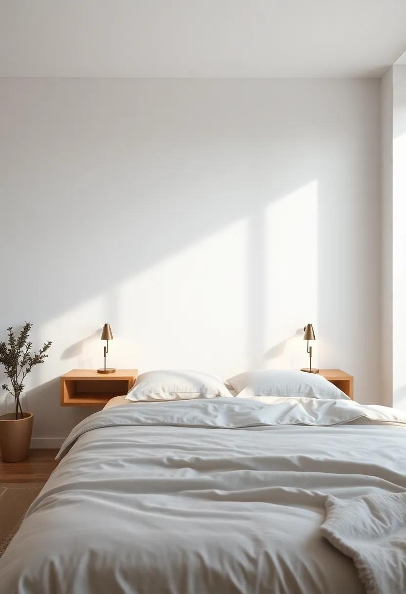 Floating‍ Nightstands as Canvas for⁤ Creative ​Bedroom Lighting Features