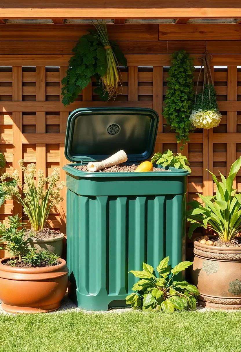 Compost Bin: ‌Maintain a sustainable ‍kitchen by adding a compost bin for your food scraps, ‍making gardening easier and ‍eco-friendlier