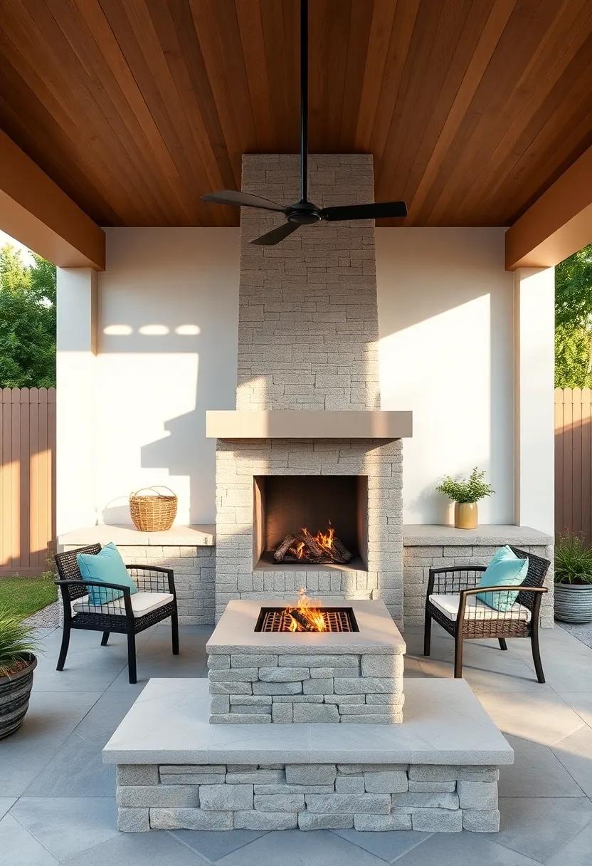 Fire Pit or Outdoor ⁣Fireplace: Add an‍ inviting focal point for gatherings, ⁢which can also double as a cooking area for grilling⁤ or roasting