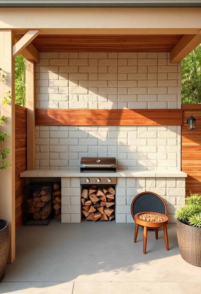 Firewood Storage: If you’re using a wood-fired grill or a⁤ fire pit, designate a dry ⁣area​ for seasoning and ​storing firewood conveniently