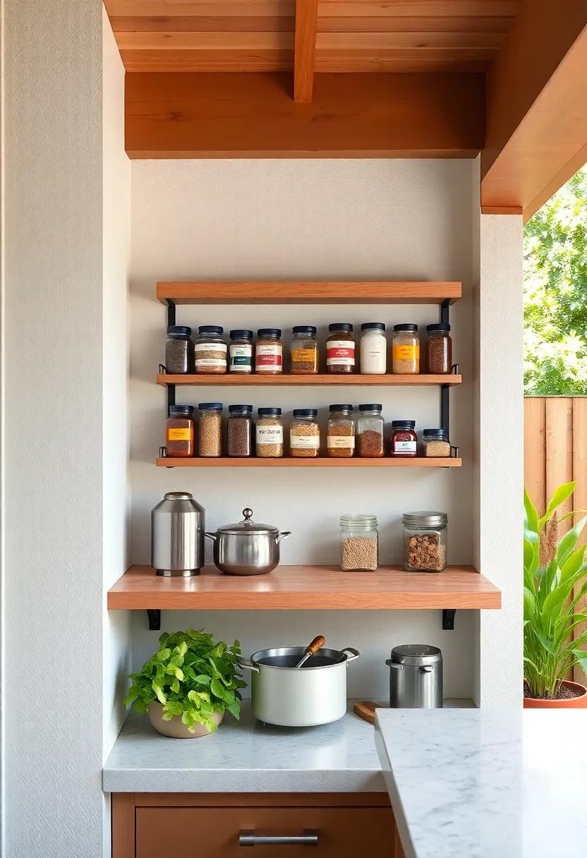 Spice Rack: ‍Install a wall-mounted spice ‌rack to keep your favorite seasonings close at hand for flavoring during cooking