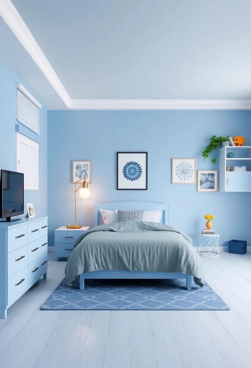 Creative Flooring: If carpet ⁤isn't your‌ style, consider light-colored laminate or ⁤vinyl flooring to enhance the airiness of the room⁤ while being⁢ easy⁣ to maintain