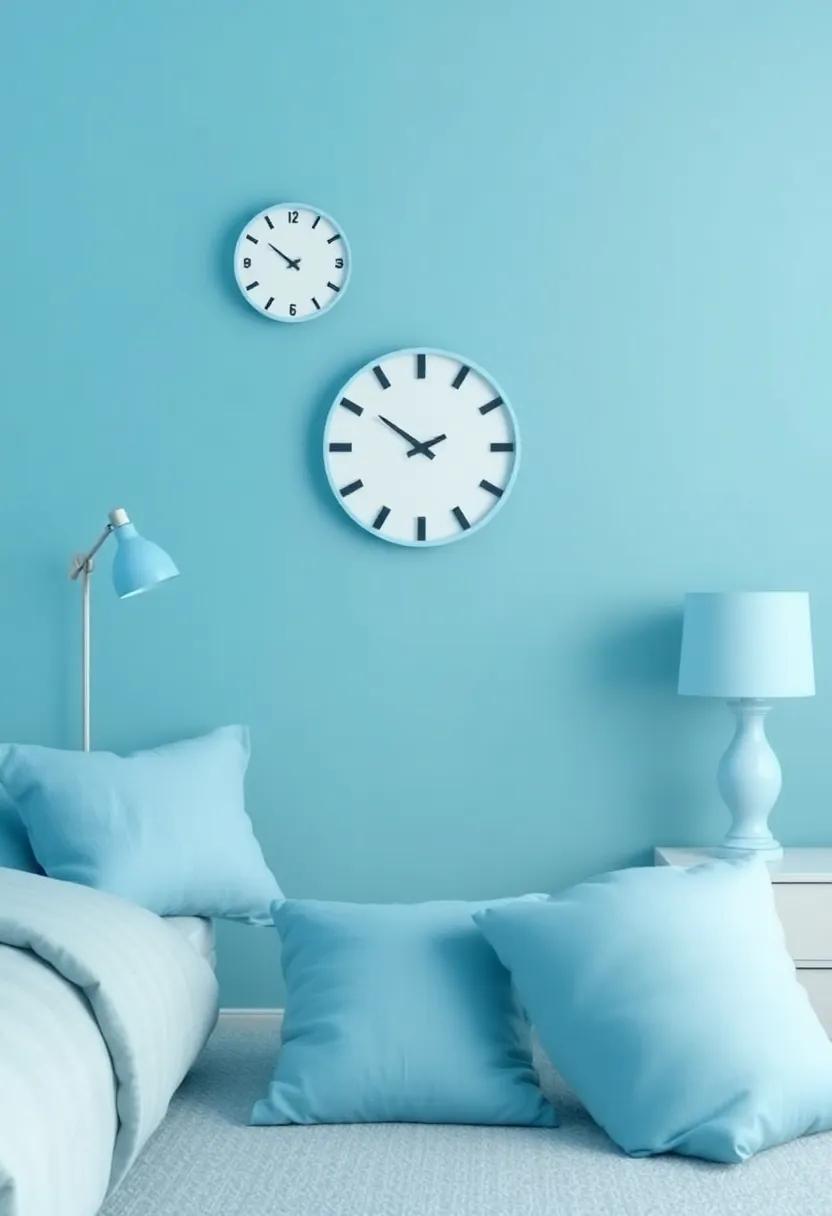 Themed ‍Accessories: choose accessories like throw pillows, ⁣wall clocks, and lampshades ‍in sky⁢ blue ​or complementary colors⁤ to unify the room’s style